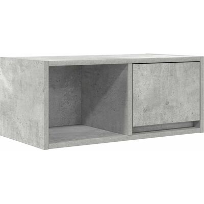 vidaXL Sonoma Eiche 80x31x25,5 cm Wandmontierter TV-Schrank Grau Beton vidaXL Sonoma Eiche 80x31x25,5 cm Wandmontierter TV-Schrank Grau Beton