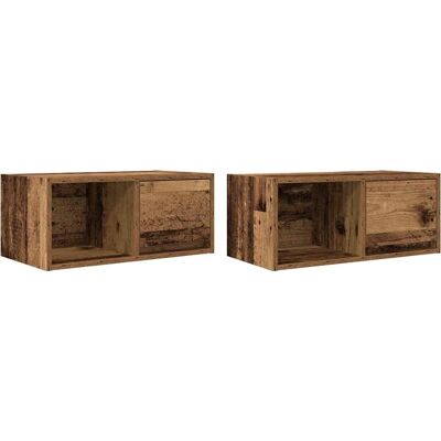 vidaXL TV-Schränke Sonoma Eiche 80x31x25,5 cm Holzwerkstoff - TV Möbel vidaXL TV-Schränke Sonoma Eiche 80x31x25,5 cm Holzwerkstoff - TV Möbel