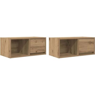 vidaXL Sonoma Eiche 80x31x25,5 cm Wand-TV-Schrank - TV-Möbel vidaXL Sonoma Eiche 80x31x25,5 cm Wand-TV-Schrank - TV-Möbel