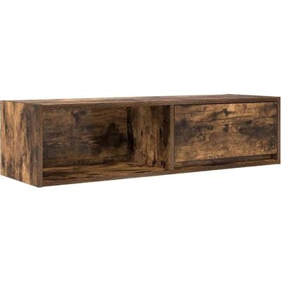 Mueble de TV de roble ahumado 100x31x25,5cm Madera ingeniería vidaXL Mueble de TV de roble ahumado 100x31x25,5cm Madera ingeniería vidaXL
