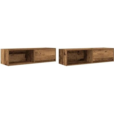 vidaXL Sonoma Eiche 80x31x25,5 cm Wandmontage TV-Schrank Langlebig vidaXL Sonoma Eiche 80x31x25,5 cm Wandmontage TV-Schrank Langlebig