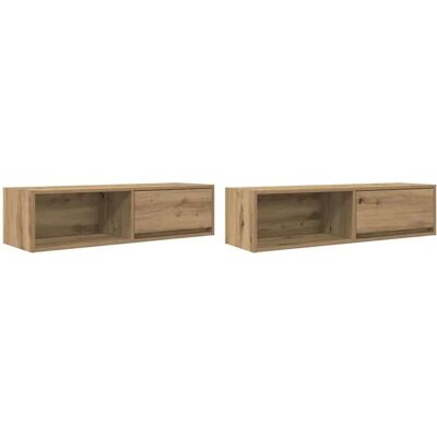 vidaXL Sonoma Oak TV Cabinet 80x31x25.5 cm Engineered Wood vidaXL Sonoma Oak TV Cabinet 80x31x25.5 cm Engineered Wood