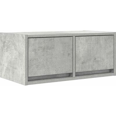 vidaXL Wandmontiertes graues Holz-Engineering-TV-Möbel - 60x31x25,5 cm vidaXL Wandmontiertes graues Holz-Engineering-TV-Möbel - 60x31x25,5 cm