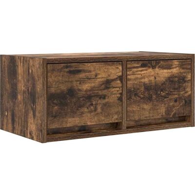 vidaXL Røget eg vægmonteret TV-skab - 60x31x25,5 cm vidaXL Røget eg vægmonteret TV-skab - 60x31x25,5 cm