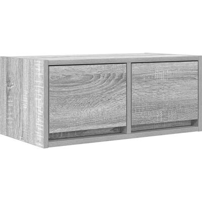 vidaXL Grauer Sonoma Wandmontierter TV-Schrank - TV-Möbel vidaXL Grauer Sonoma Wandmontierter TV-Schrank - TV-Möbel