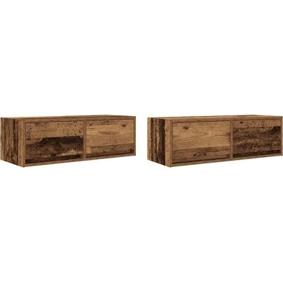 vidaXL Wandmontage TV-Schränke - Braun, 80x31x25.5cm vidaXL Wandmontage TV-Schränke - Braun, 80x31x25.5cm