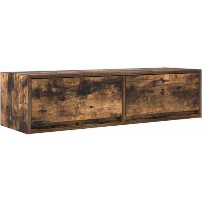 vidaXL Vægmonteret TV-skab - 100x31x25,5 cm - Brun - Rektangulært - Holdbart Træ - Moderne Design vidaXL Vægmonteret TV-skab - 100x31x25,5 cm - Brun - Rektangulært - Holdbart Træ - Moderne Design