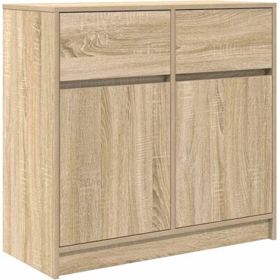 vidaXL Sonoma Eiche Sideboard - Stauraum, Vielseitig, Pflegeleicht vidaXL Sonoma Eiche Sideboard - Stauraum, Vielseitig, Pflegeleicht