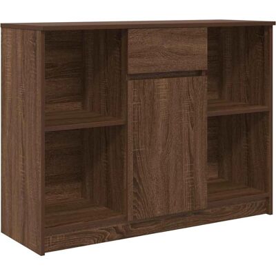 vidaXL Sideboard mit Schublade Braun Eichen-Optik - Stauraum vidaXL Sideboard mit Schublade Braun Eichen-Optik - Stauraum