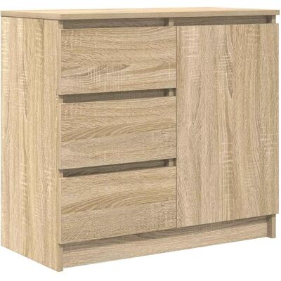 vidaXL Sonoma-Eiche Sideboard - Stauraum und Dekor vidaXL Sonoma-Eiche Sideboard - Stauraum und Dekor
