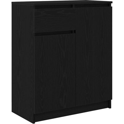 vidaXL Sideboard mit Schublade Schwarz Eichen-Optik - Sideboard vidaXL Sideboard mit Schublade Schwarz Eichen-Optik - Sideboard