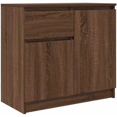 vidaXL Sideboard with Drawer Brown Oak - Sideboard vidaXL Sideboard with Drawer Brown Oak - Sideboard