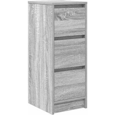 vidaXL Sideboard Grau Sonoma 29,5x34x76 cm Holzwerkstoff - Sideboard vidaXL Sideboard Grau Sonoma 29,5x34x76 cm Holzwerkstoff - Sideboard