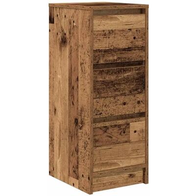 Buffet en bois vieilli vidaXL - 29,5x34x76 cm - Publicité Buffet en bois vieilli vidaXL - 29,5x34x76 cm - Publicité