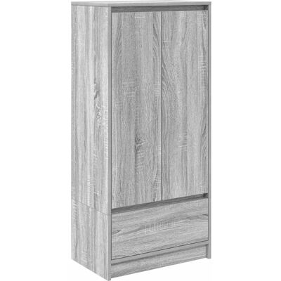 vidaXL Schrank mit Schublade Grau Sonoma 55,5x34x119,5cm Holzwerkstoff vidaXL Schrank mit Schublade Grau Sonoma 55,5x34x119,5cm Holzwerkstoff