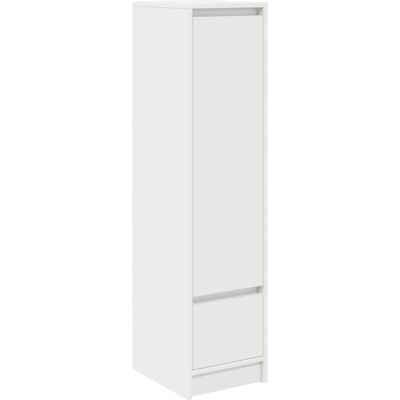 vidaXL Hoog Kast Wit 29,5x34x119,5cm Spaanplaat - Hoogkast vidaXL Hoog Kast Wit 29,5x34x119,5cm Spaanplaat - Hoogkast