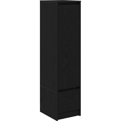 vidaXL Schwarzer Eichen-Optik Highboard - Holzwerkstoff vidaXL Schwarzer Eichen-Optik Highboard - Holzwerkstoff