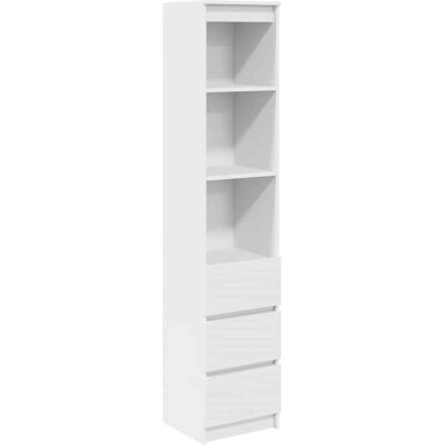 vidaXL Hoogkast Wit 37,5x35x180 cm Houttechniek Kast - Kast Hoog vidaXL Hoogkast Wit 37,5x35x180 cm Houttechniek Kast - Kast Hoog