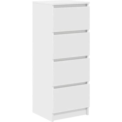 vidaXL Hvidt Skab 37,5x35x99 cm Holdbart opbevaringsmøbel vidaXL Hvidt Skab 37,5x35x99 cm Holdbart opbevaringsmøbel