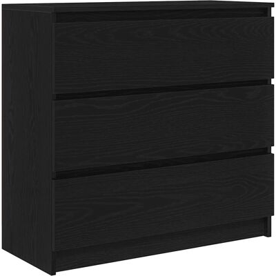 vidaXL Sideboard Schwarz - 80x35x76 cm, Holzwerkstoff - Holzwerkstoff, in Legno Multistrato - Sideboard vidaXL Sideboard Schwarz - 80x35x76 cm, Holzwerkstoff - Holzwerkstoff, in Legno Multistrato - Sideboard