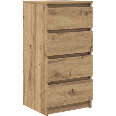 vidaXL Sideboard Artisan Eiche - Robustes Stauraum - 37,5x35x76 cm vidaXL Sideboard Artisan Eiche - Robustes Stauraum - 37,5x35x76 cm