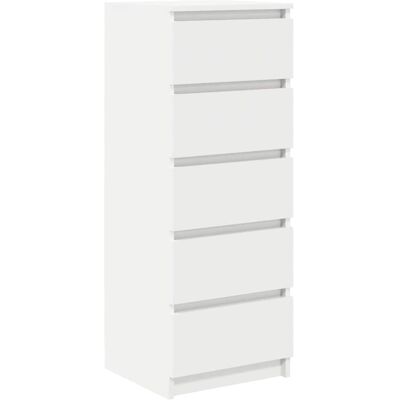 vidaXL Wit 37,5x35x99 cm Houtmateriaal Dressoir vidaXL Wit 37,5x35x99 cm Houtmateriaal Dressoir