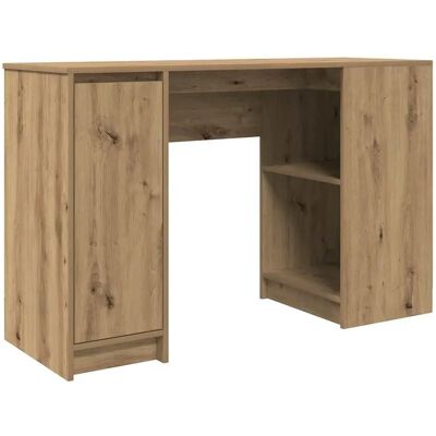 VidaXL Desk with Rustic Oak - Storage & Office - 120x42x76 cm VidaXL Desk with Rustic Oak - Storage & Office - 120x42x76 cm