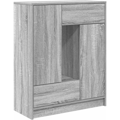 vidaXL Sideboard mit Schubladen und Türen Grau Sonoma 73x31x90 cm vidaXL Sideboard mit Schubladen und Türen Grau Sonoma 73x31x90 cm