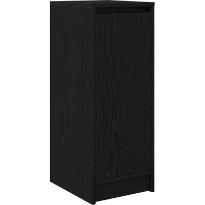 vidaXL Schwarzer Eichen-Schuhschrank - Schuhaufbewahrung vidaXL Schwarzer Eichen-Schuhschrank - Schuhaufbewahrung