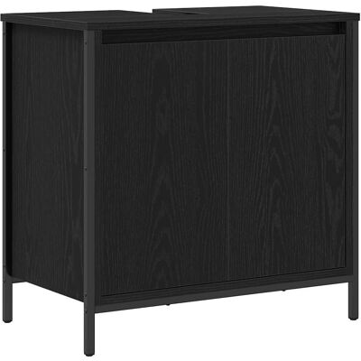 vidaXL Vægmonteret badeværelsesskab Sort 60x34,5x60 cm vidaXL Vægmonteret badeværelsesskab Sort 60x34,5x60 cm