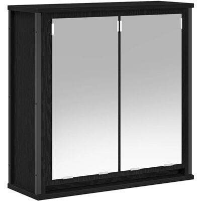 vidaXL Wand-Badschrank Schwarz Eichen-Optik 60x21x60 cm vidaXL Wand-Badschrank Schwarz Eichen-Optik 60x21x60 cm