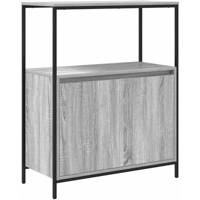 vidaXL Badezimmerschrank mit Regalen Grau Sonoma 76,5x35x95 cm vidaXL Badezimmerschrank mit Regalen Grau Sonoma 76,5x35x95 cm
