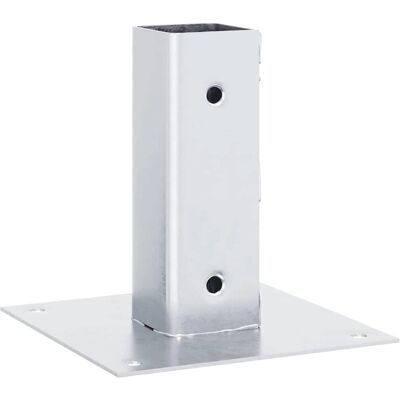 vidaXL Pfostenträger Quadratisch 4Stk. Silber 46x46mm Verzinkter Stahl - Post Bases vidaXL Pfostenträger Quadratisch 4Stk. Silber 46x46mm Verzinkter Stahl - Post Bases