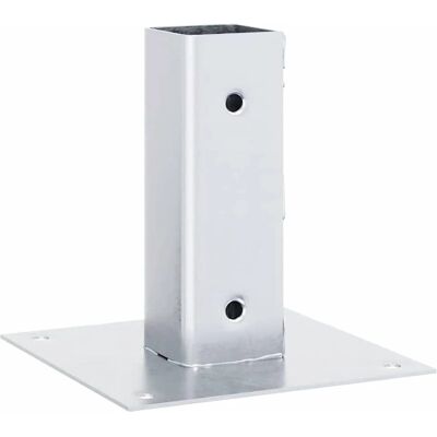 vidaXL Support de Poteau Carré 4 pcs Argent 51x51 mm Acier Galvanisé - Support de Poteau - Publicité vidaXL Support de Poteau Carré 4 pcs Argent 51x51 mm Acier Galvanisé - Support de Poteau - Publicité