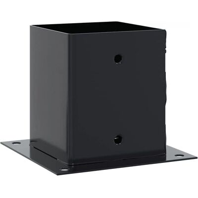 vidaXL Pfostenträger 101x101 mm Stahl Anthrazit vidaXL Pfostenträger 101x101 mm Stahl Anthrazit