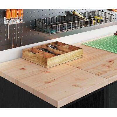 vidaXL Autotalli-kaapit 2 kpl Musta Insinööripuu - Garage Cabinets vidaXL Autotalli-kaapit 2 kpl Musta Insinööripuu - Garage Cabinets