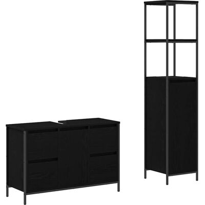 vidaXL Badezimmermöbel Set - 2 Stück - Moderner Stauraum vidaXL Badezimmermöbel Set - 2 Stück - Moderner Stauraum