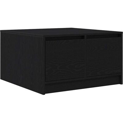 vidaXL Black Oak Coffee Table with Drawers - Coffee Table vidaXL Black Oak Coffee Table with Drawers - Coffee Table