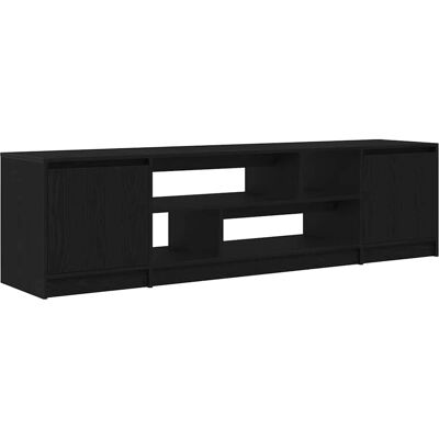 vidaXL TV-bord - Sort Eg - 188,5x41x50 cm vidaXL TV-bord - Sort Eg - 188,5x41x50 cm