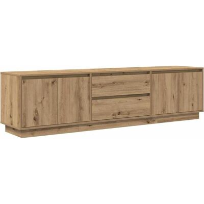 vidaXL Gammelt Træ 193,5 cm TV-skab med LED-lys vidaXL Gammelt Træ 193,5 cm TV-skab med LED-lys