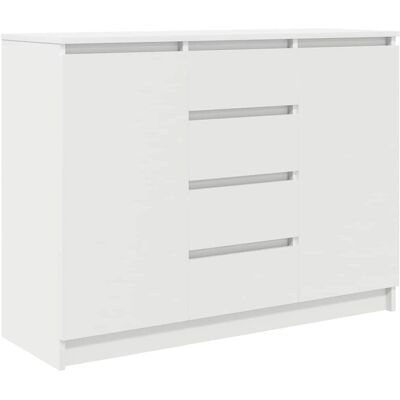 vidaXL Weiß Sideboard 100,5x35x76 cm Holzwerkstoff vidaXL Weiß Sideboard 100,5x35x76 cm Holzwerkstoff