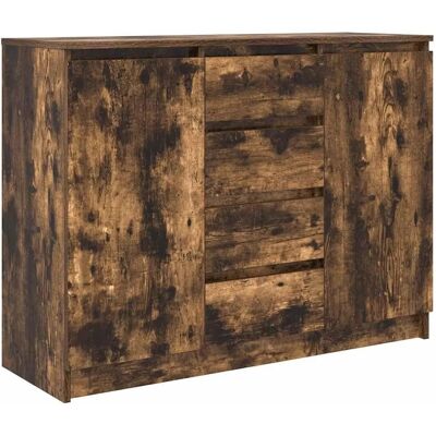 vidaXL Sideboard mit Schubladen Räuchereiche - Sideboard vidaXL Sideboard mit Schubladen Räuchereiche - Sideboard