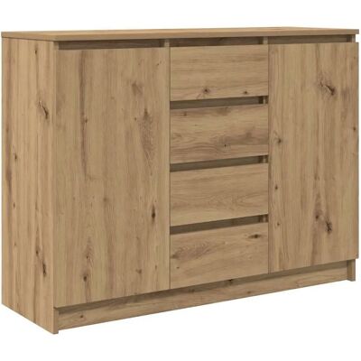 vidaXL Sideboard mit Schubladen Artisan-Eiche - Sideboard vidaXL Sideboard mit Schubladen Artisan-Eiche - Sideboard