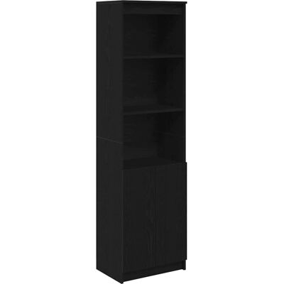 vidaXL Højskab Sort Eg 50x35x180 cm Inkluderet træ - Højskab vidaXL Højskab Sort Eg 50x35x180 cm Inkluderet træ - Højskab