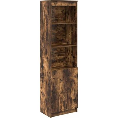 vidaXL Højt skab sort eg - 50cm, 37.5x35x180cm Opbevaringsskab vidaXL Højt skab sort eg - 50cm, 37.5x35x180cm Opbevaringsskab
