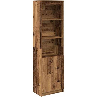 vidaXL Sort Eg Højskab - Skab - 180cm vidaXL Sort Eg Højskab - Skab - 180cm