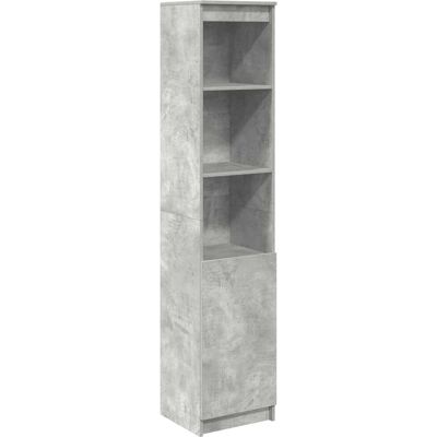 vidaXL Grey Cement Highboard 70x35x180cm Engineered Wood vidaXL Grey Cement Highboard 70x35x180cm Engineered Wood