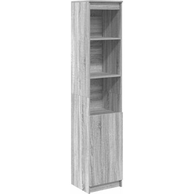 vidaXL Highboard Grey Sonoma 70x35x180 cm Engineered Wood - Highboard vidaXL Highboard Grey Sonoma 70x35x180 cm Engineered Wood - Highboard