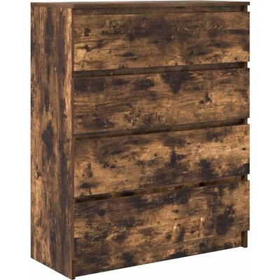 vidaXL Sideboard Räuchereiche 80x35x99 cm Holzwerkstoff Braun vidaXL Sideboard Räuchereiche 80x35x99 cm Holzwerkstoff Braun