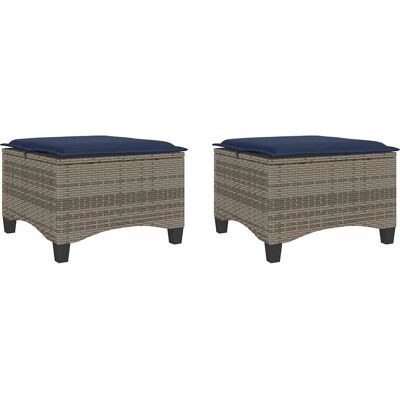 vidaXL 4108252 Hocker - Gartensitz - Robustes PE Rattan vidaXL 4108252 Hocker - Gartensitz - Robustes PE Rattan